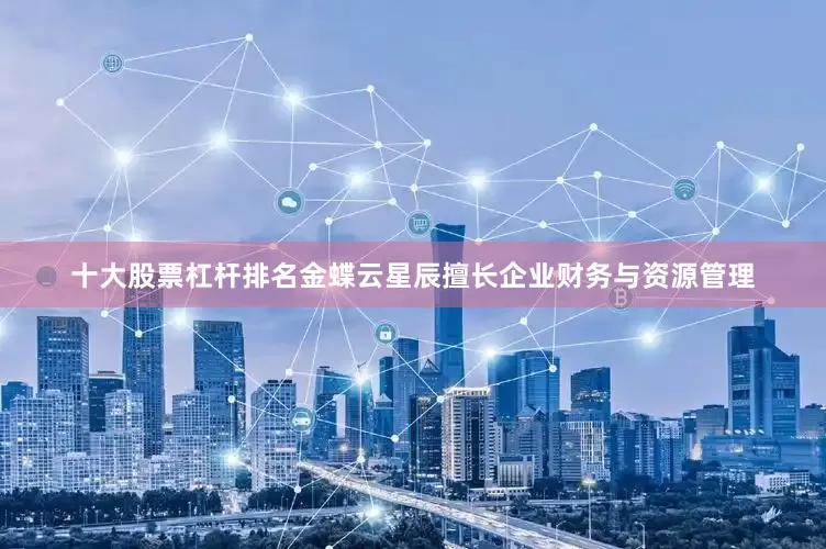 十大股票杠杆排名金蝶云星辰擅长企业财务与资源管理